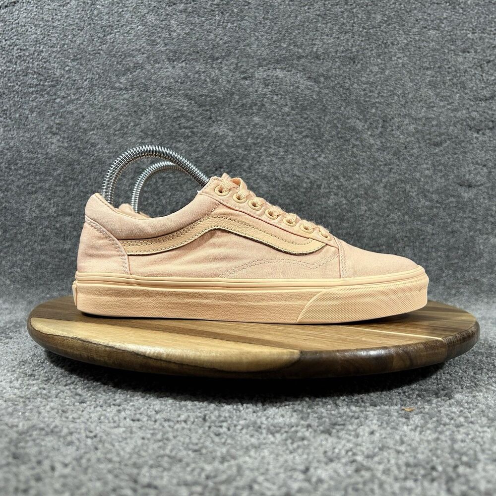 Vans Old Skool Mono Canvas Women’s Size 8 Apricot Peach Low Top Skate Shoes Used